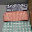 Selamica Ceramic Serving Platters, 14 Inch Serving Trays for Party Entertaining, Large Rectangular Serving Plates for Appetizer, Charcuterie, Dessert, Fruit, Set of 3, Assorted Colors