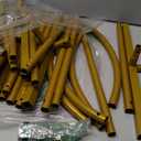 Balloon Arch Stand, 6FT,5FT,4FT Set of 3 Metal Gold Wedding Backdrop Arch Stand Kit with Base for Wedding Baby Shower Birthday Party Event Background Decoration Garden Floral Decor