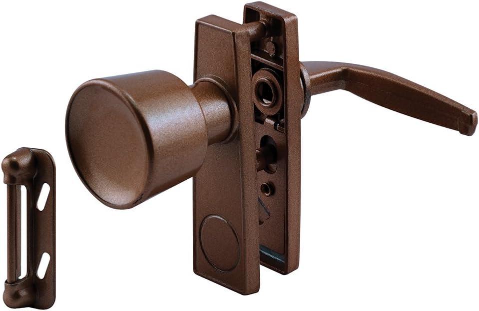 Prime-Line K 5170 Tulip Knob Latch Set, Chocolate Brown (Single Pack)