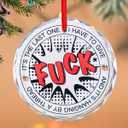 5 x Funny Christmas Fuck Ornaments 2025, Glass Naughty Ugly Christmas Tree Hanging, Dirty Inappropriate Ornaments Exchange for Adults, Exchange Funny White Elephant Gifts