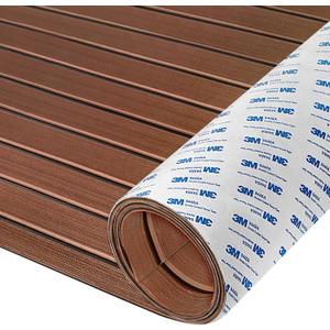 HXBYX EVA Foam Boat Flooring with 3M Self-Adhesive Backing DIY Boats Decking Marine Sheet Faux Teak Material,Non-Slip Cooler Pads for Kayak Yacht SwimPool RV 95"x44"/31"/16"/6.7"/2.4",47.5"x16", 95"×44"-29sqft