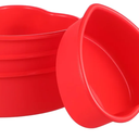 6pcs Heart Silicone Cake Molds Nonstick Mini Cake Pans for Oven Fryer Freezer for Baking Desserts Chocolates Puddings Food Grade Silicone for Valentine Day