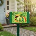 Mailbox Covers Magnetic Standard Size 18" X 21", 3PCS Valentines Day Easter St. Patrick's Day Mailbox Cover, Seasonal Post Letter Box Cover Wraps Decor for Outdoor Garden