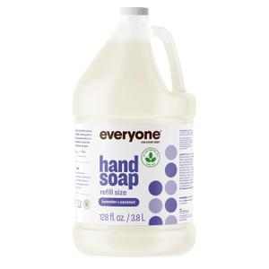 Everyone Liquid Hand Soap Refill, 1 Gallon, Lavender and Coconut, made with Essential Oils for kitchen and bathroom (128 Fl Oz (Pack of 1)
