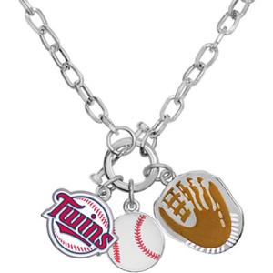 Game Time 101612 MLB Minnesota Twins Charm Necklace