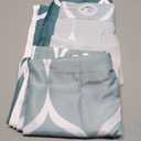 No Hook Ombre Teal Shower Curtain with Snap in Fabric Liner Set - Hotel Style with See Through Mesh Top Window, Modern Geometric Waterdrop Design,Waterproof and Washable, 71x74 INCH