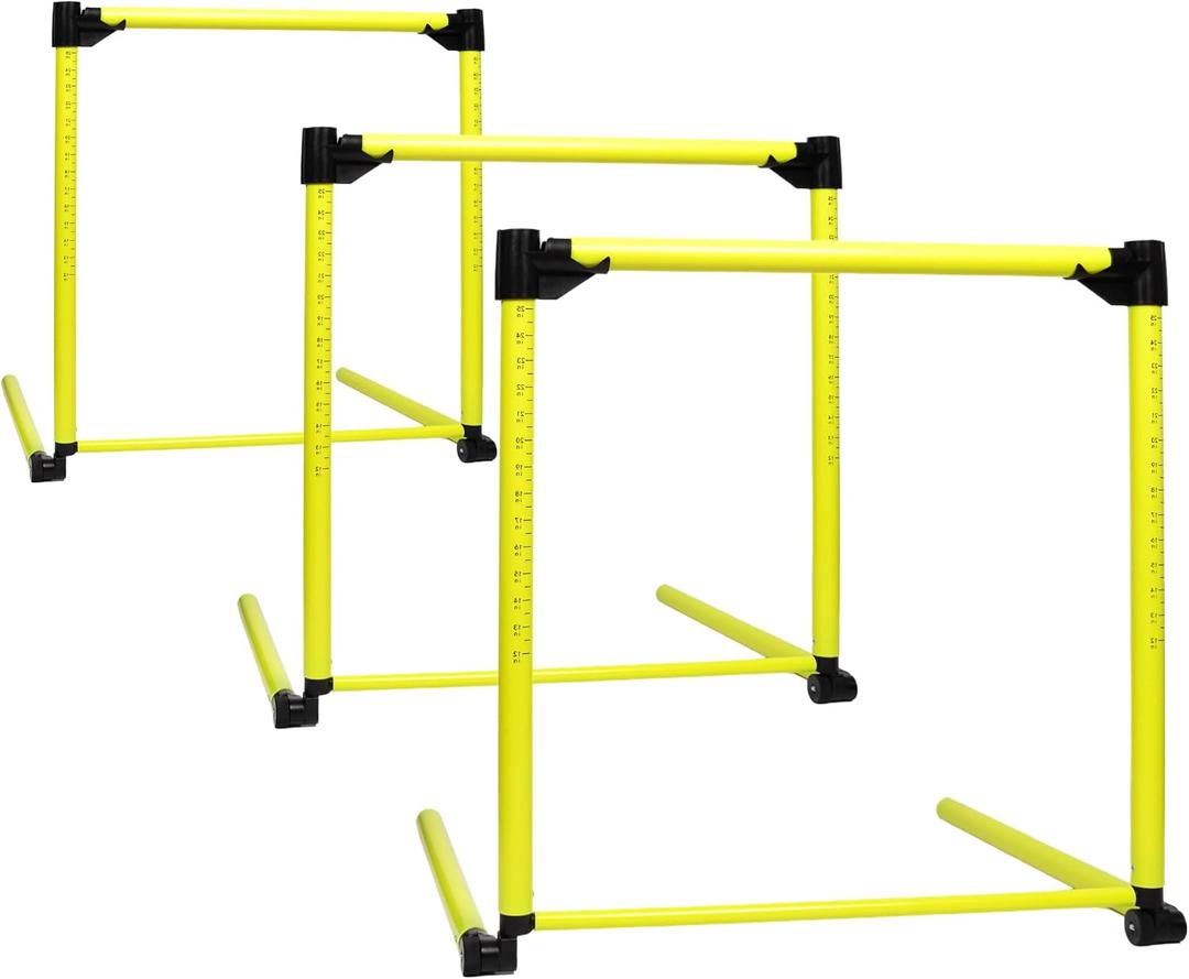 3Pcs Adjustable Height Hurdles Training Equipment, Hurdles Track and Field