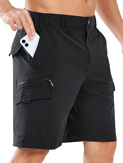 NORTHYARD Men's Cargo Hiking Shorts 9" Lightweight Outdoor Tactical Work Camping Sport Golf Casual Travel Fishing Multipocket