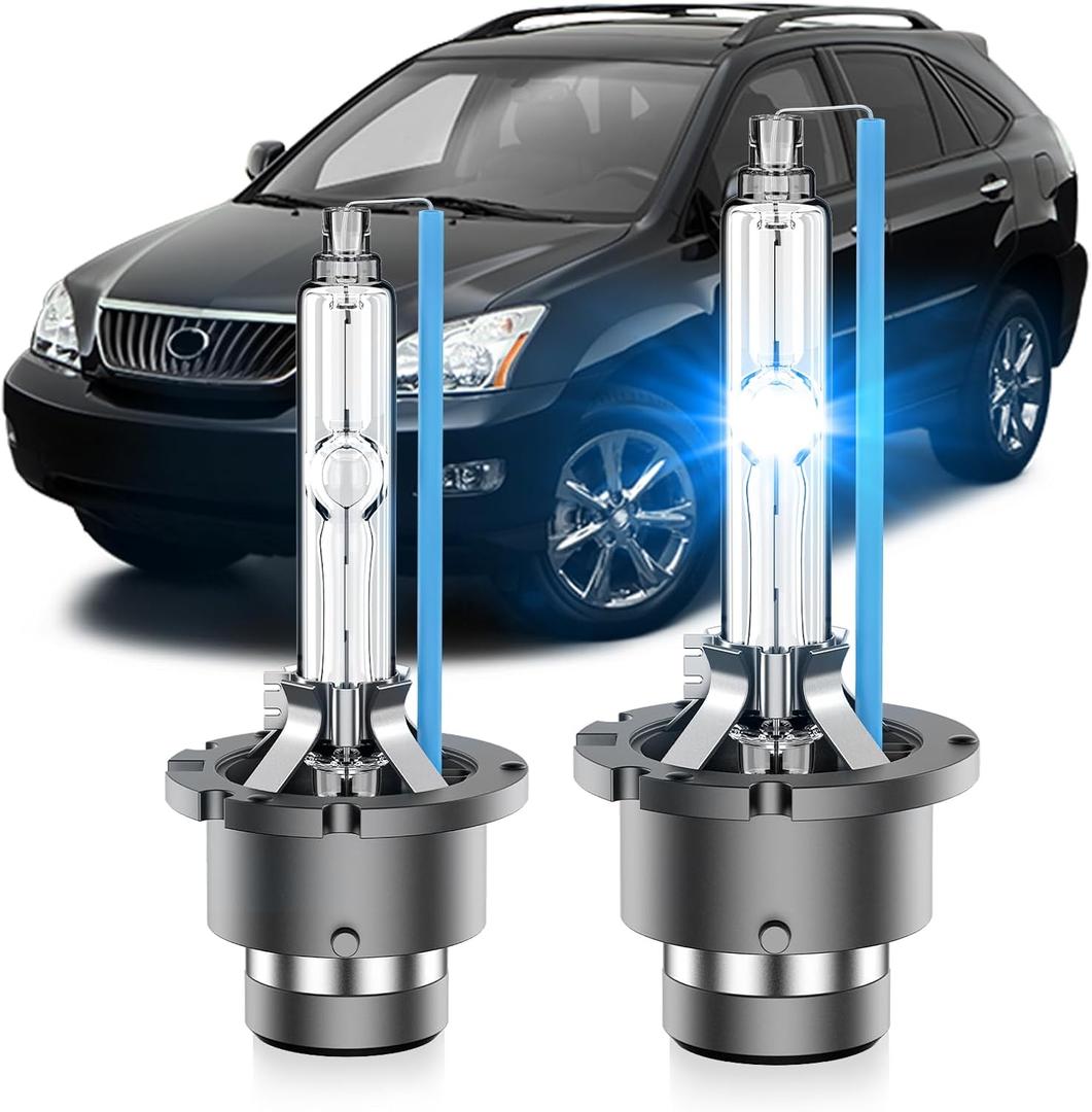 Fit for Lexus 2004-2009 RX330 RX350 RX400H 2005-2006 LS430 ES RX 330 D2S HID Xenon Headlight Bulbs, 350% Brightness, Low Beam Light Bulb, 8000K White Blue, Pack of 2