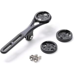 Cestbon Compatible with Garmin Edge Wahoo Elemnt Bryton Rider Stages Dash Out Front Bike Mount for Aero Integrated Handlebar, GoPro Combo Mount with Camera and Headlight