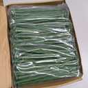 Jetec 150 Pcs 8 Inch Green Landscape Plastic Edging Spikes Spiral Anchoring Garden Nails for Paver, Weed Barriers, Turf, House Construction Ground Lawn