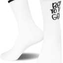 Novelty Socks for Golf Lovers, Golfers Men & Women - Born To Play Golf - Gifts for Birthday, Christmas, Father's Day, Mother's Day, etc.(112)