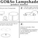 Set of 2 Drum Lampshades for Table, Floor & Bedside Lamps - 13 * 13 * 10 inch, Medium Beige Gray Shades - Natural Fabric Spider Fitter - Modern & Rustic Interiors - By GO&SO Assembly Required