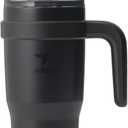 REDUCE 24 oz Stainless Steel Tumbler with Handle - Dual-Wall Vacuum Insulated Travel Mug, Sweat-Proof Lid & Reusable Straw - Keeps Drinks Cold for 24 Hrs, Fits Cupholders, Dishwasher Safe - Phantom