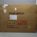 Delma Bathroom Vanity Mirror,36" x 30" Black Metal Framed Wall Mirror for Over Sink, Living Room, Bedroom,Entryway Decor