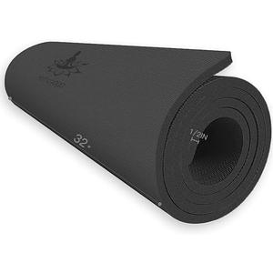 Hatha Yoga Extra Thick TPE Yoga Mat - 72"x 32" Thickness 1/2 Inch -Eco Friendly SGS Certified - With High Density Anti-Tear Exercise Bolster For Home Gym Travel & Floor Outside