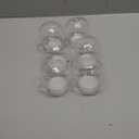 6 Pieces DIY Snow Globe Water Globe 3.6 Inch Clear PET Plastic with Screw Off Cap for DIY Crafts Christmas Decoration