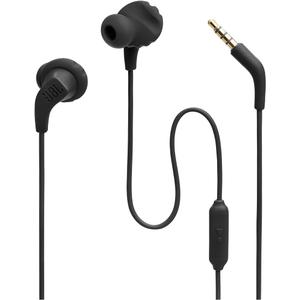 JBL Endurance Run 2 Wired - Waterproof Wired Sports in-Ear Headphones, Pure Bass Sound, Hands-Free Calls, Never Hurt. Never Fall Out. (Black)