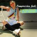 Copper Compression Socks 15-20 mmHg for Men & Women 8 Pairs Circulation Support for Nurses, Travel, Running, Hiking, Soccer