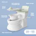 Jool Baby Real Feel 2-in-1 Potty with Wipes Storage, Flushing Sounds & Disposable Liners - Realistic Toilet - Easy to Clean & Assemble (Sage)