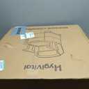 Bedside Commode, Upgraded Commode Toilet Potty Chair with 3 Rolls of Commode Liners, Automatic LED Light, Detachable Armrests, 2-Level Height, Heavy Duty 880lbs Loading