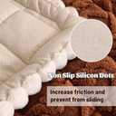 Couch Cover for Dogs Washable, Fuzzy Pet Couch Covers for 3 Cushion Sofa Pet Friendly, Non-Slip Sofa Couch Cover Protector Mat (59in, Coffee)