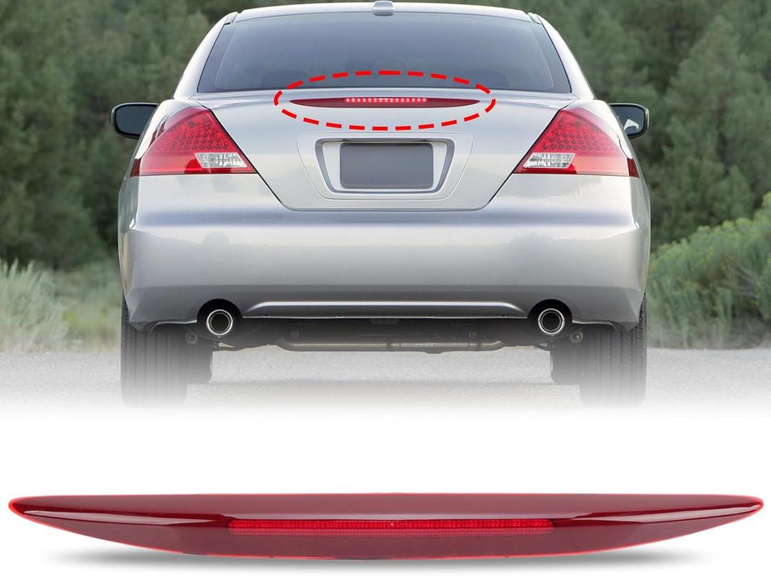 3rd Third Brake Light for Honda Accord 2006 2007 LED High Mount Stop Light Brake Lights 3rd Stop Lamp Replace 34270-SDA-H11 34270-SDA-A11