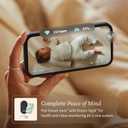 Owlet Dream Sock Smart Wearable Baby Monitor, Infant SpO2 Monitor Tracks Heart Rate & Oxygen - Parents Receive Alerts, Sleep & Health Insights via App - Bedtime Blue