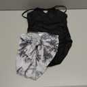 Girls Swimsiut One-Piece Bathing Suit with Mesh Cover Ups Adjustable Straps Cut Out Swimwear Size 7-16