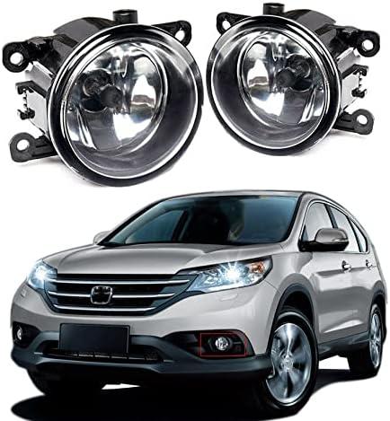 Fog lights Replacement For ACURA HONDA TSX RDX TL ILX CRV PILOT 33900-T0A-A01 Front Bumper Assembly with Bulbs Daytime Driving Lamps Left + Right Side