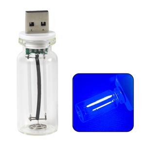 Ongfuwu USB LED Car Interior Atmosphere Lights, Mini Automotive LED Interior Ambient Lighting, Portable Plug-in USB Decoration Night Lamp Universal for Car, Bedroom, Hallway (Red)