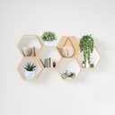 Winlyn Set of 3 Assorted Artificial Succulent Plants in White Concrete Pots Faux Aloe Hops String of Pearls Potted Plants Small Fake Plants for Home Garden Office Desk Counter Shelf Windowsill Decor