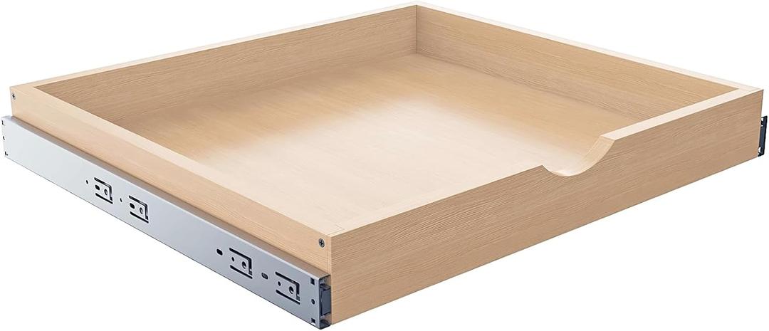 Pull Out Drawers for Cabinet Wood Slide Out Cabinet Organizer and Storage Cabinet Kitchen Drawers Slide Out Shelves Pull Out Shelves in Kitchen Pantry Bathroom with Soft Close 21"W x 22"D x 3"H