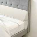 Wedge Shaped Pillow headboard Suitable for Bed Seams, Foldable Bed Wedge Pillow, Bed Gap Filler King Size Fill The Gap (0-12"), Mattress Gap Filler Long Pillow Between Headboard(Beige, 78")
