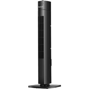 Holmes 31" Manual Tower Fan 3 Speeds 70 Oscillation Adjustable 2-Hour Timer Compact Design for Bedroom Dorm Kitchen or Office Black