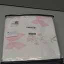 CCoutueChen Pink Bow Comforter Set Full 3Pcs Pink Floral Bedding Set for Girls Kids Romantic Princess Style Bowknot Bedding Ultra Soft Reversible Garden Flower Comforter Sets with 2 Pillowcases (Full(80" x 90"))