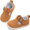 JOINFREE Toddler Shoes Girls Boys Lightweight Dress Shoes Wide Barefoot Flats Fashion School Shoe Kids Fall Walking Sneakers