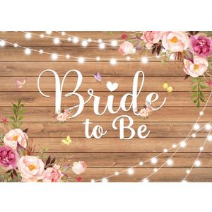 8x6ft Bridal Shower Backdrop Bride to Be Backdrop Wedding Shower Decorations Background F201