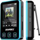 Mp3 Player with Bluetooth 5.3, HiFi Music Player with Sports Clip and Armband, 1.77-inch TFT Color Screen, 32GB mp3 Player for Kids Adults, Earphones Included, TF Card can be Inserted