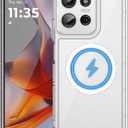for Moto G Stylus 2025 Case Compatible with MagSafe, Built-in Strong Magnetic, Anti-Yellowing TPU Bumper & PC Back, Military Protection Phone Cover for Motorla G Stylus 5G 2025 (Clear)