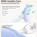 GROWNSY Nasal Aspirator for Baby, Electric Baby Nose Sucker, Automatic Nose Cleaner with Larger Suction Chamber and More Powerful Suction, Music and Light Soothing Function, Beige