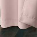 Sun Zero Easton Energy Saving Blackout Grommet Curtain Panel, 40" x 84", Blush Pink
