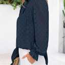 PRETTYGARDEN Women's Lace Long Sleeve Button Down Blouse (S)