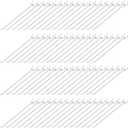 Shimeyao 100 Pcs Peg Board Shelving Hooks Stainless Steel Hanging Board Pegs Wall Display Hooks Bulk for 1/8 1/4 Garage Storage Organizer Accessories(12 Inch,Silver)
