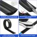 Floor Cord Cover 6ft, Maple Wood Cord Hider Floor Hide Extension Cords, Floor Cable Management Floor Cable Cover Wire Covers for Cords, Cable Protector Cord Cavity W0.6in x H0.32in