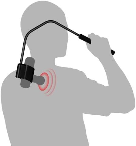 HEYCHY Massage Gun Holder for Back, Compatible with Most Super Mini Massage Guns, for Hard to Reach Areas (Works with Cute X1-Green-LW)