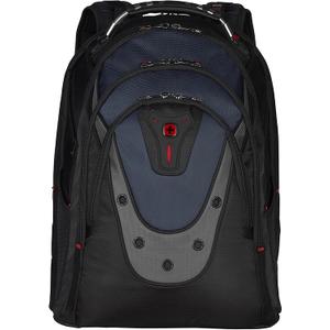 Wenger Ibex 17 inch Laptop Backpack, Men's and Women's Laptop Bag, Black/Gray/Blue