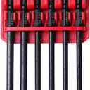 Long Impact Bit Set W/clip, 2 Phillips, 2 Square, T25 TORX, 6-Inch Length, 6-Piece,Industrial Strength, 1/4" Hex Shank