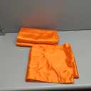 10-Pack Orange Satin Table Runner 12 x 108 Inch Long Bright and Smooth Silk Fabric Table Runner for Wedding Banquet Birthday Party Decoration