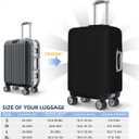 Travel Luggage Cover Pink Bows, High Elasticity Washable Travel Baggage Protector Case Fits 18-22 in